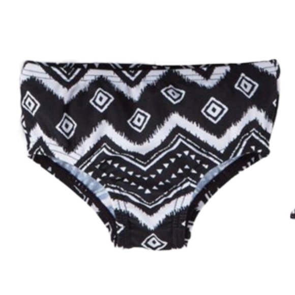 Carter's Baby Girls 3-PC Bikini Top Cover Swim Set Chevron UPF 50+ Lined 6M - Picture 4 of 6